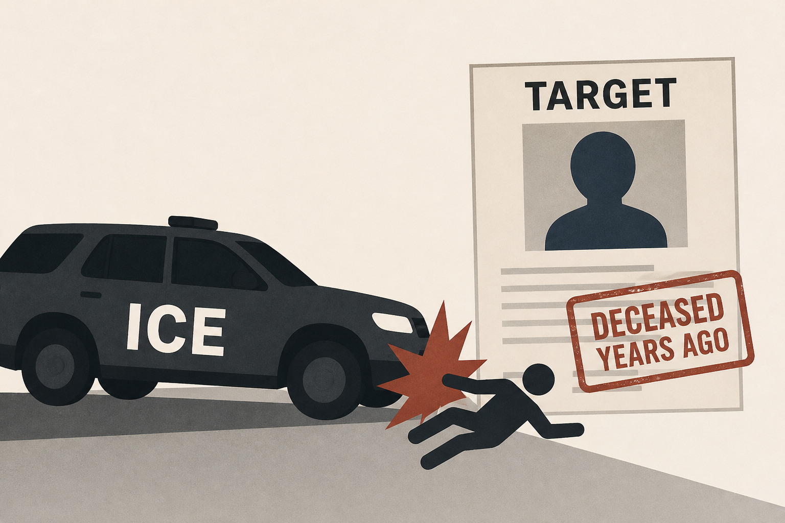 ICE agent who crashed into man in Texas was targeting suspect who died years ago, family says