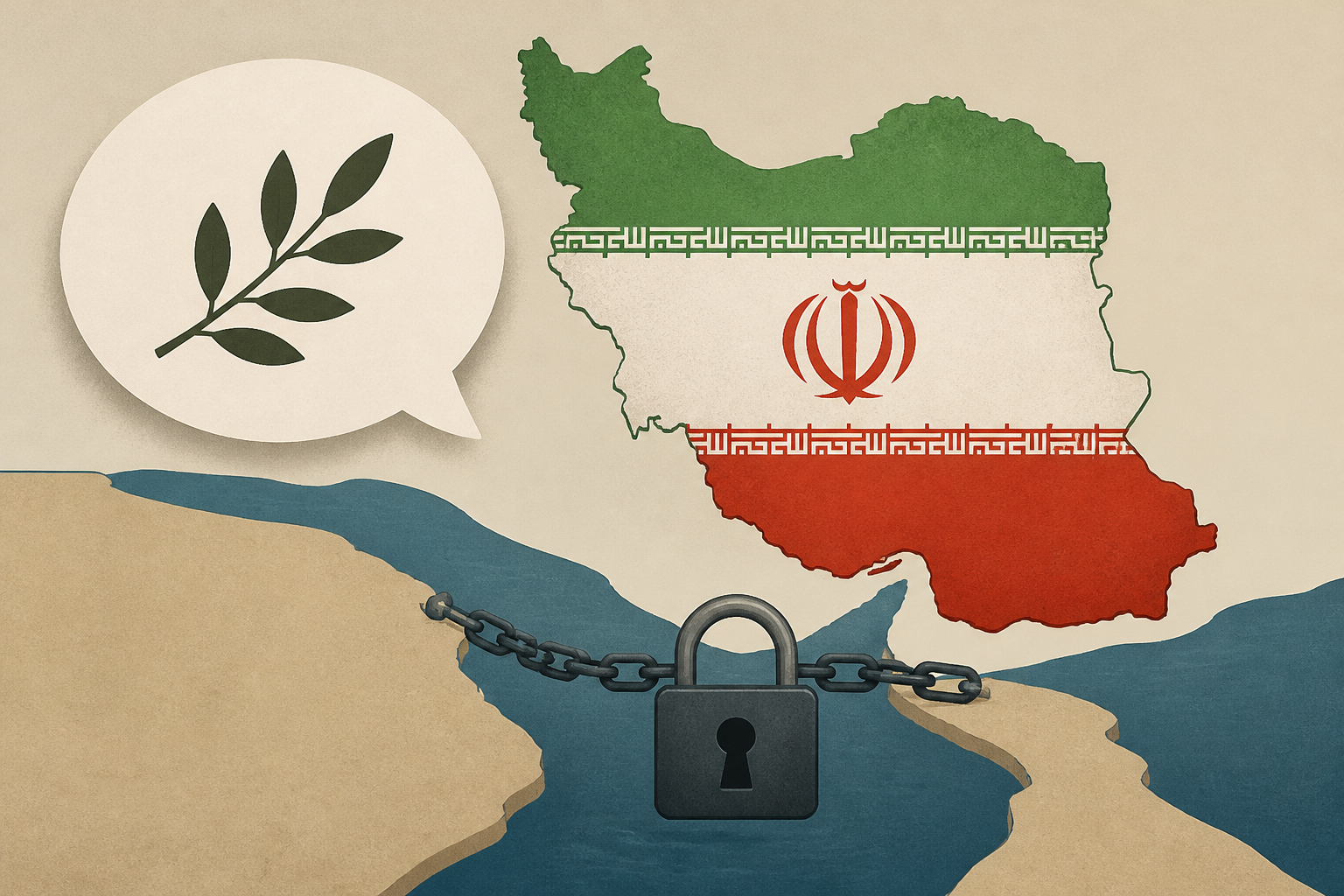 Iran paying lip service to peace talks, but under claims of Strait of Hormuz control