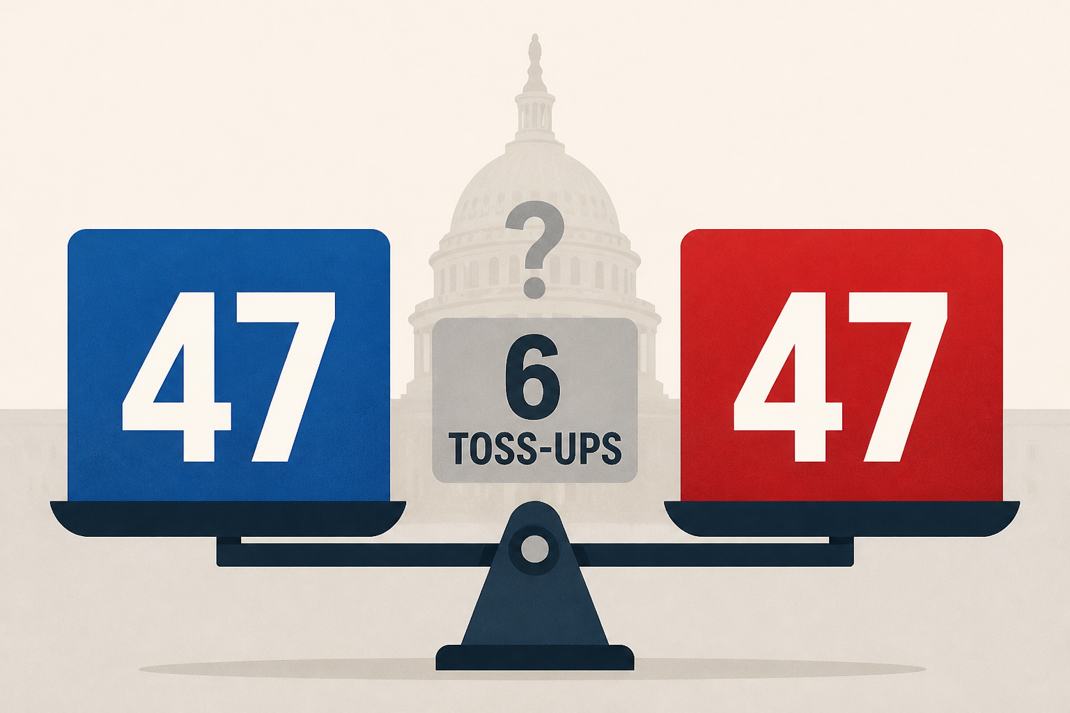 Fox News Power Rankings show Senate race at 47-47 with 6 toss-ups