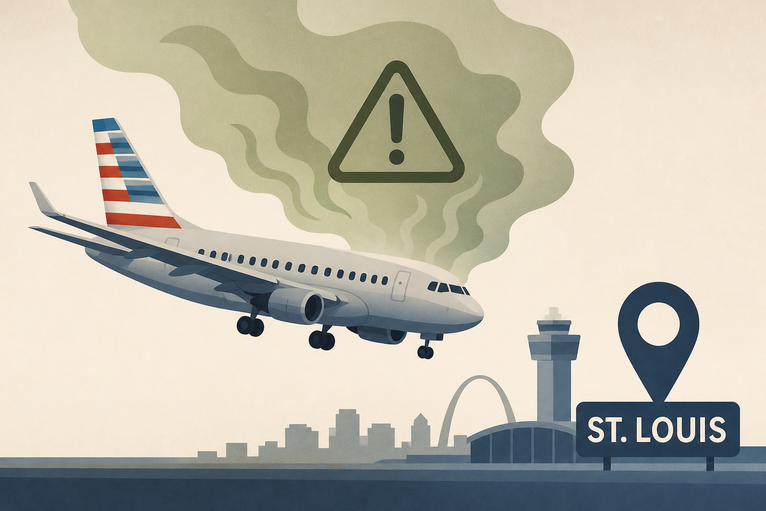 ‘We’re going to die’: Odor on American Airlines plane prompts emergency landing in St. Louis