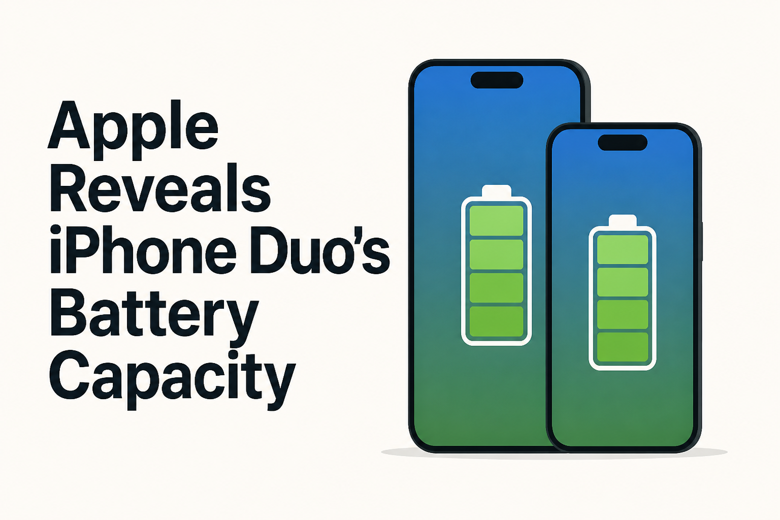 Apple Reveals iPhone Duo's Battery Capacity