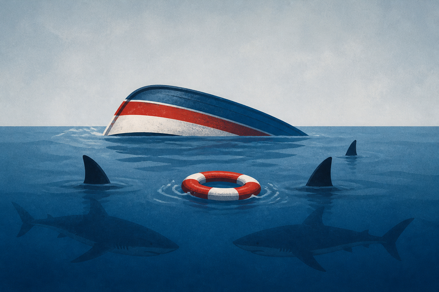 Horror as sharks circle and attack survivors of capsized boat with 11 still missing as desperate search continues