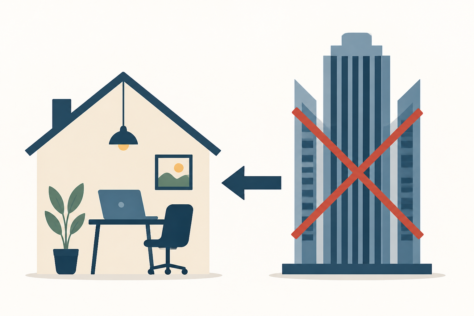 Skyscraper employees to work from home