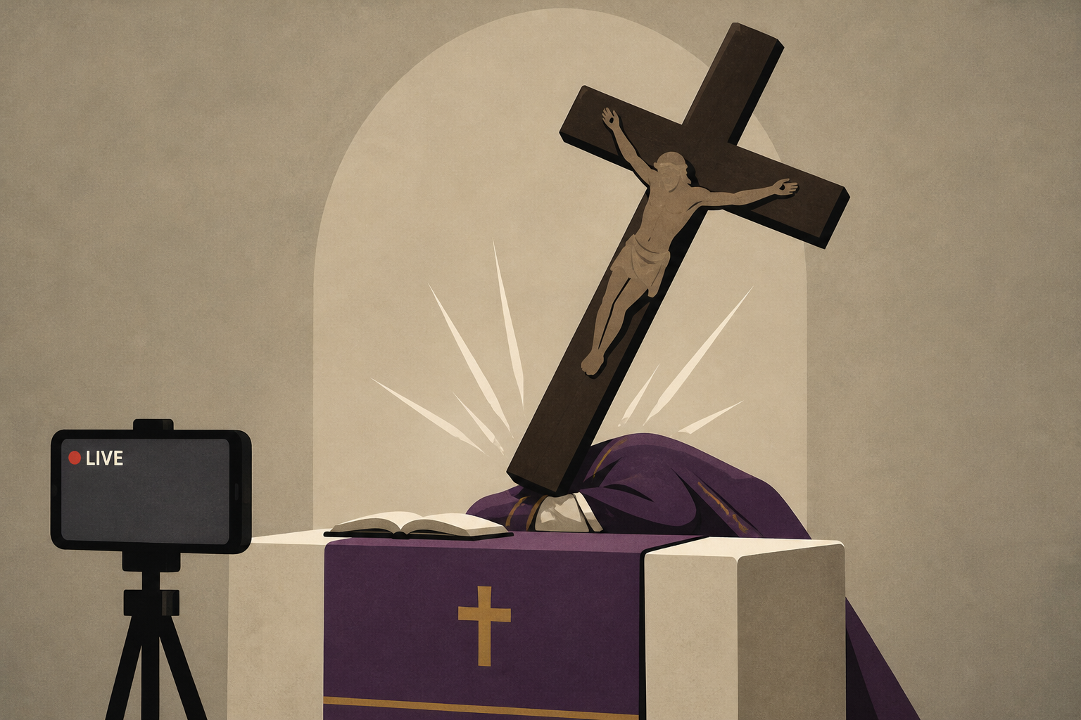 Priest in Ecuador dies after crucifix falls on him during livestreamed Mass