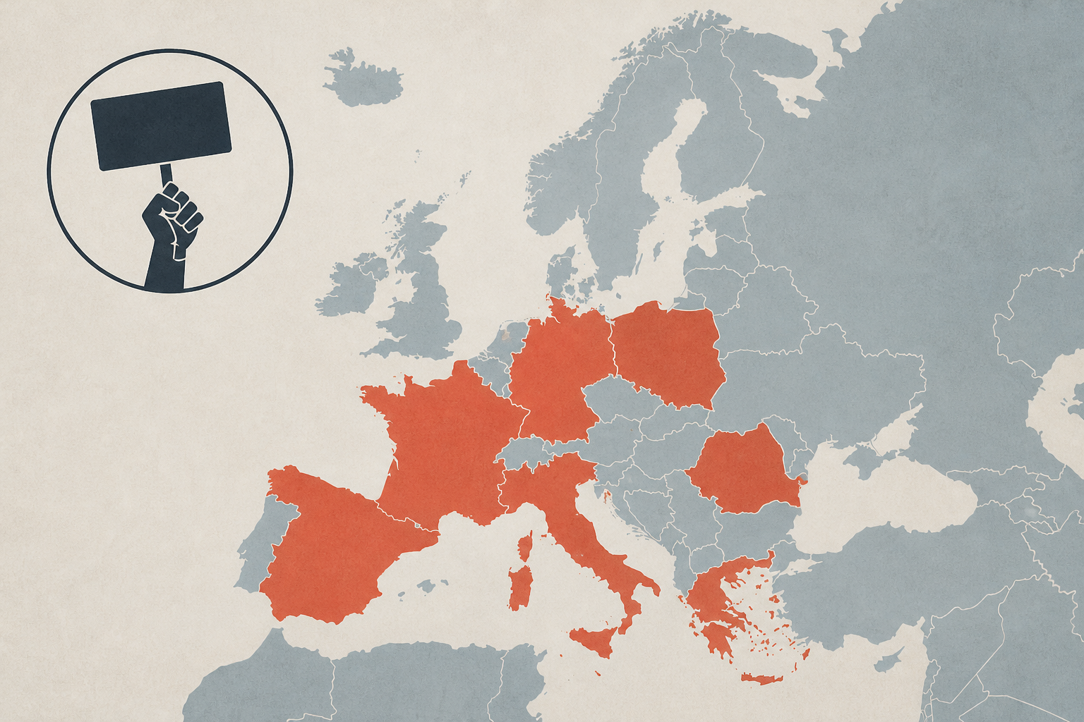 Europe Map Shows Countries Hit by Protests This Week