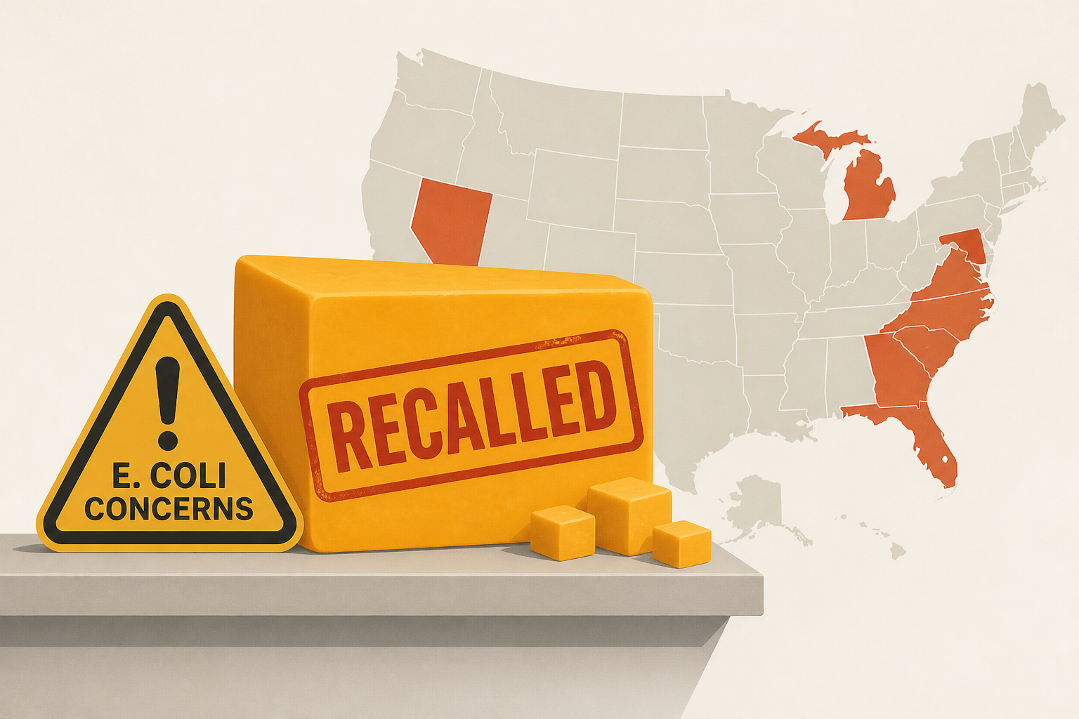 Cheddar cheese pulled from shelves in 7 states over E. coli concerns