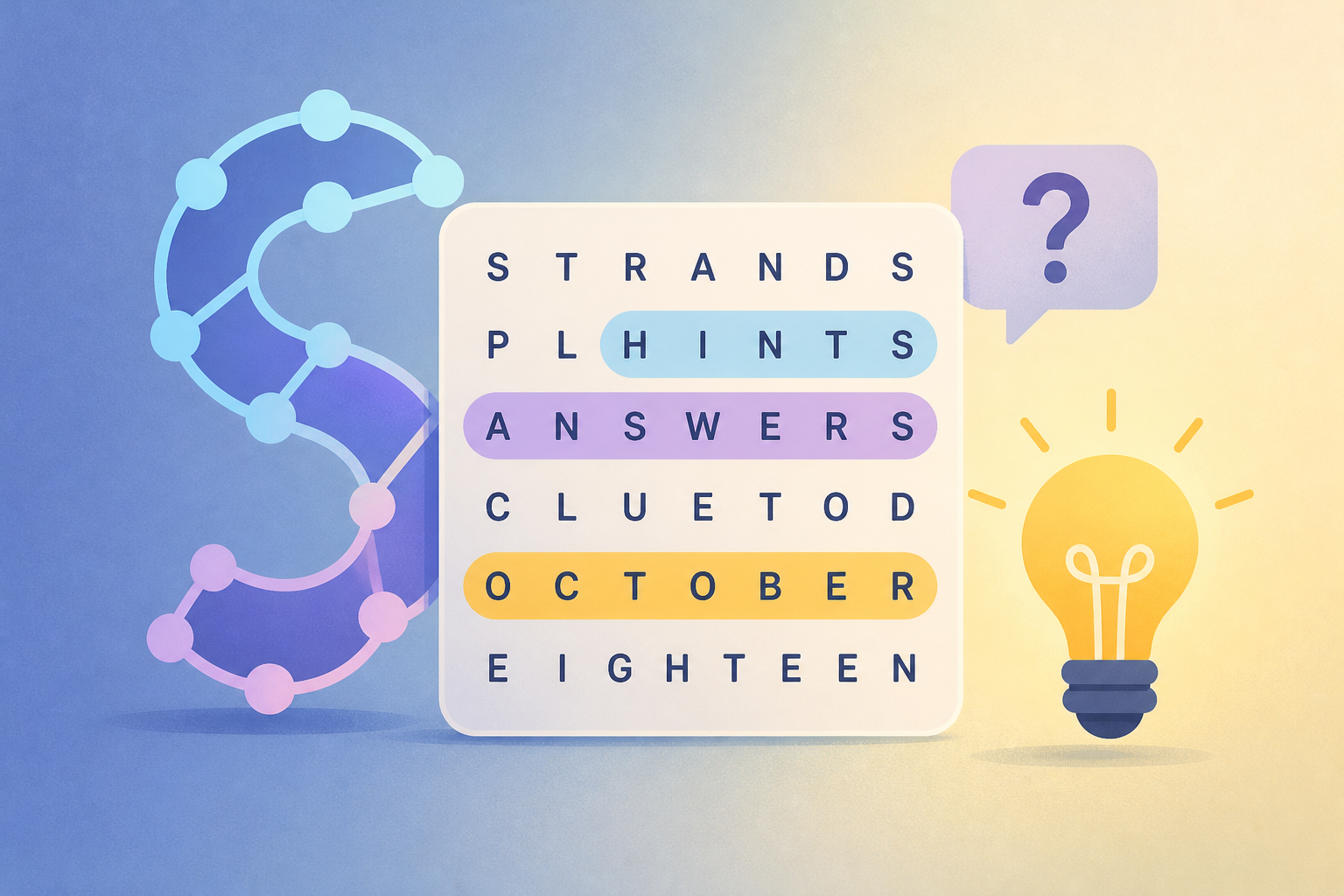 NYT Strands hints, answers for October 18, 2026