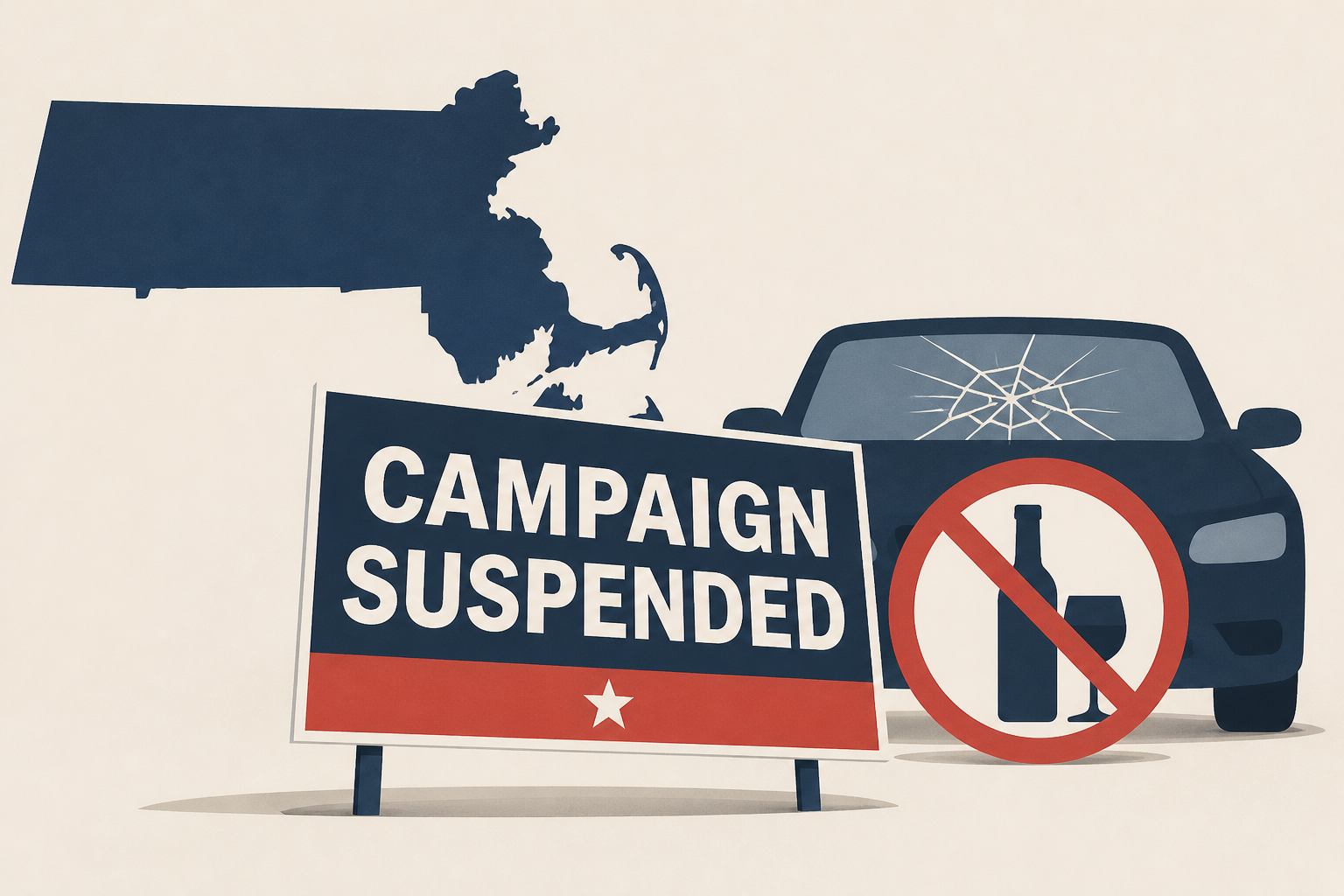 Republican candidate for Mass. lieutenant governor suspends campaign following OUI crash