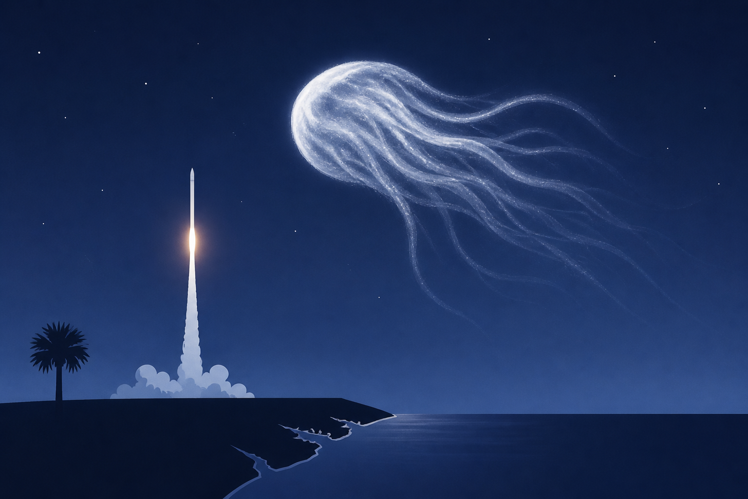 SpaceX launch rescheduled to Tuesday; could bring another ‘space jellyfish’ to Carolina skies
