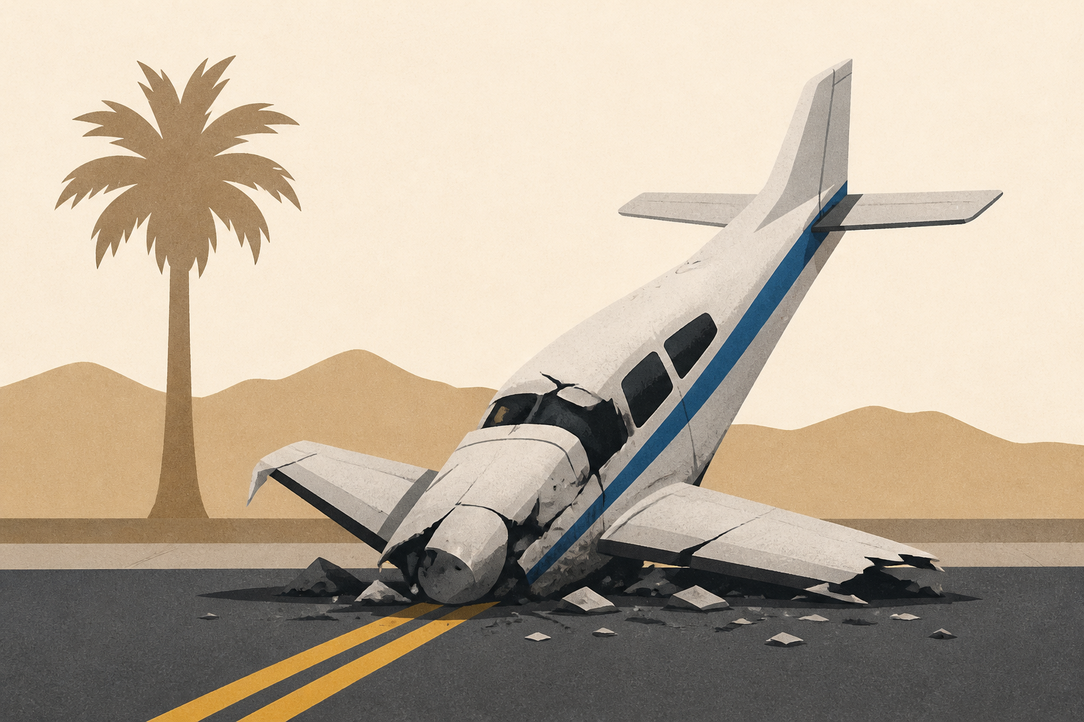 Airplane crushed after nosediving onto California street, 2 adults, child survive