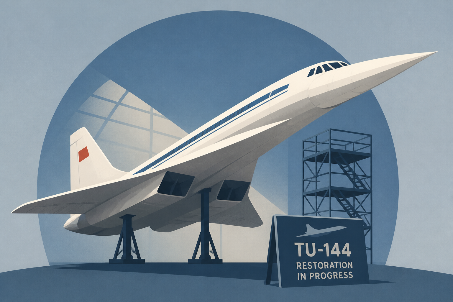 A Tu-144 ‘Russian Concorde’ is Being Restored for Display Ahead of Expected MAKS Return