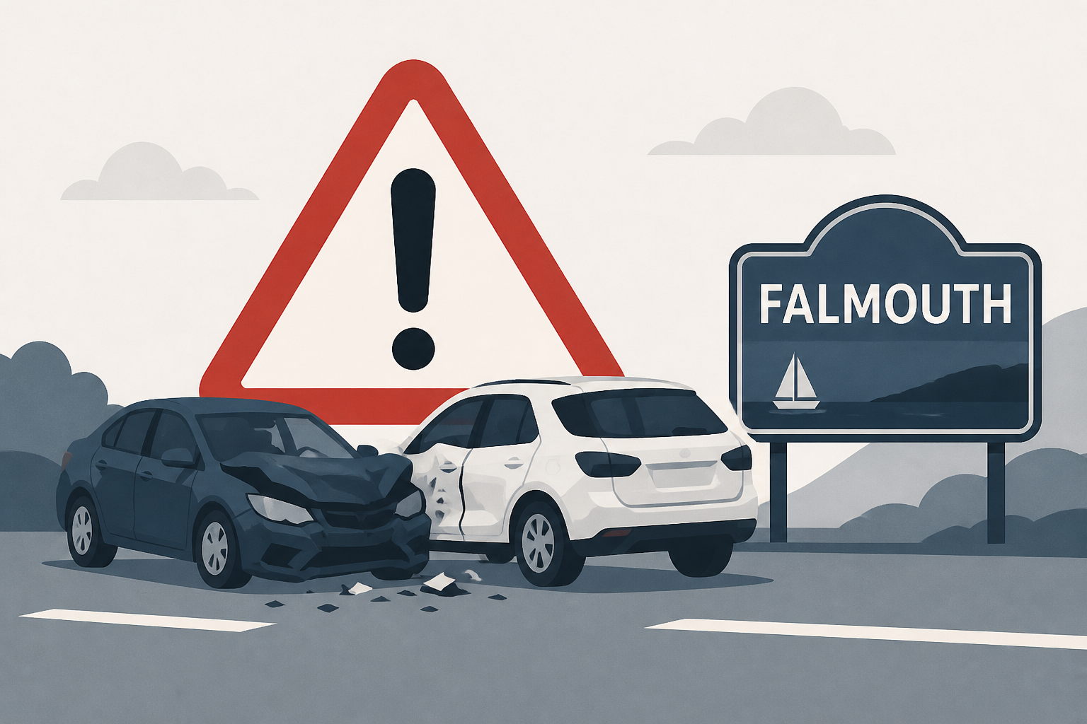 Driver seriously injured from multi-vehicle crash in Falmouth