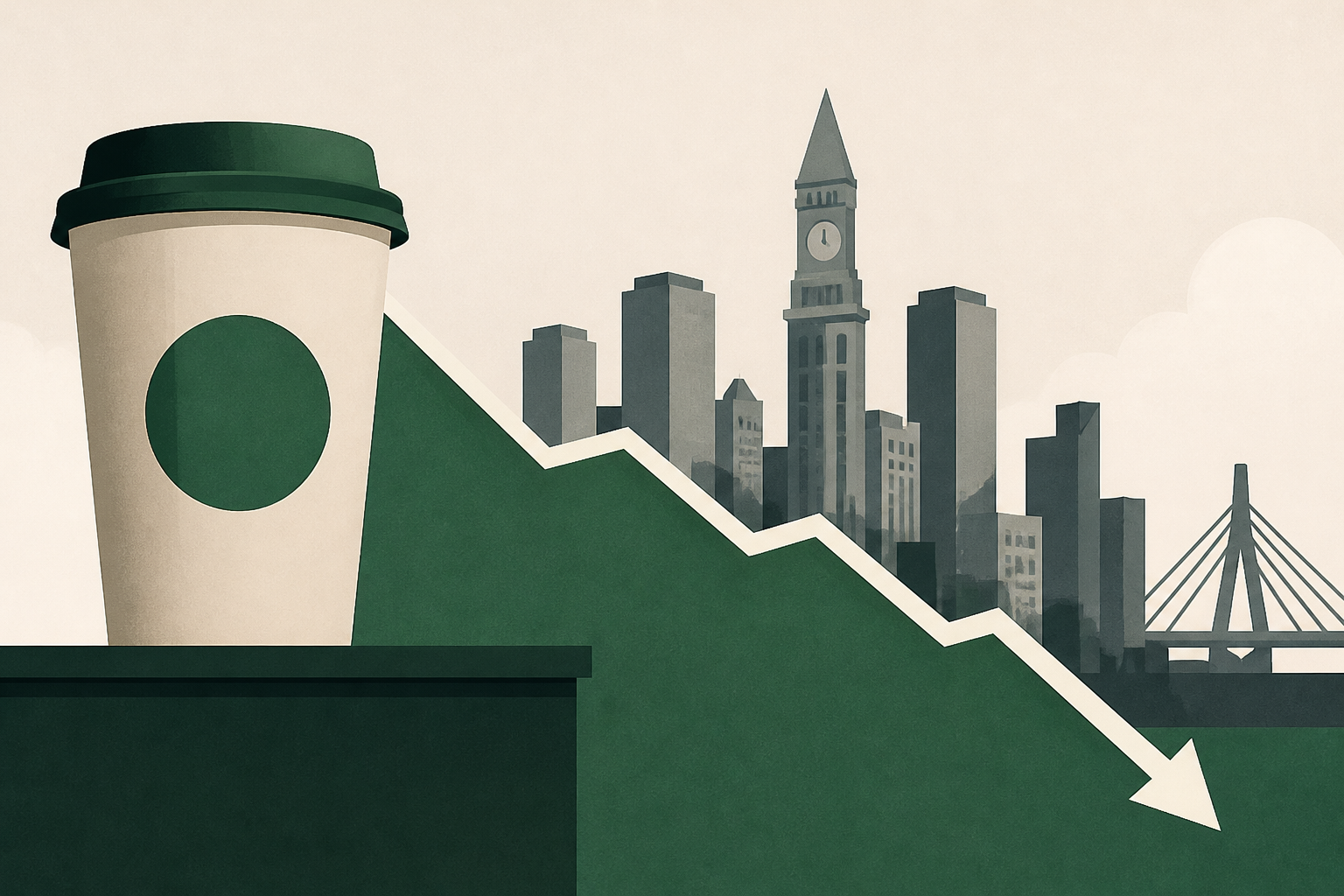 Starbucks once ruled downtown Boston. Now it's pulling back.