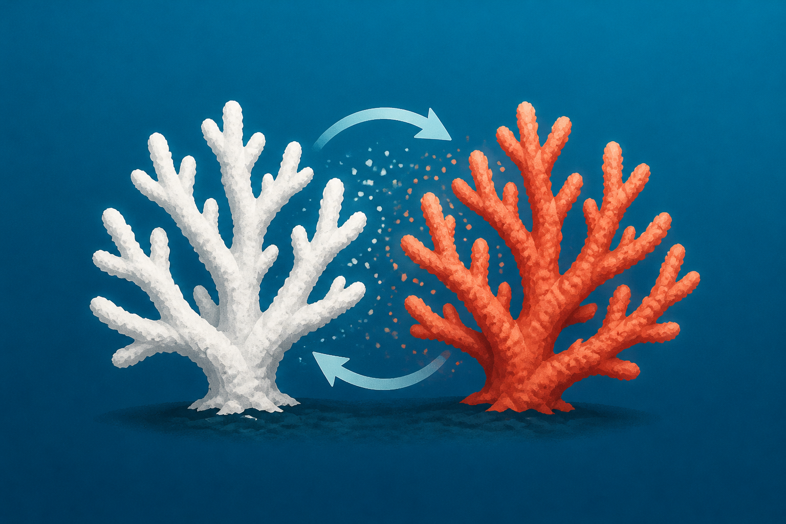 Researchers put bleached corals and healthy corals together for 5 days - and were astounded at what they saw