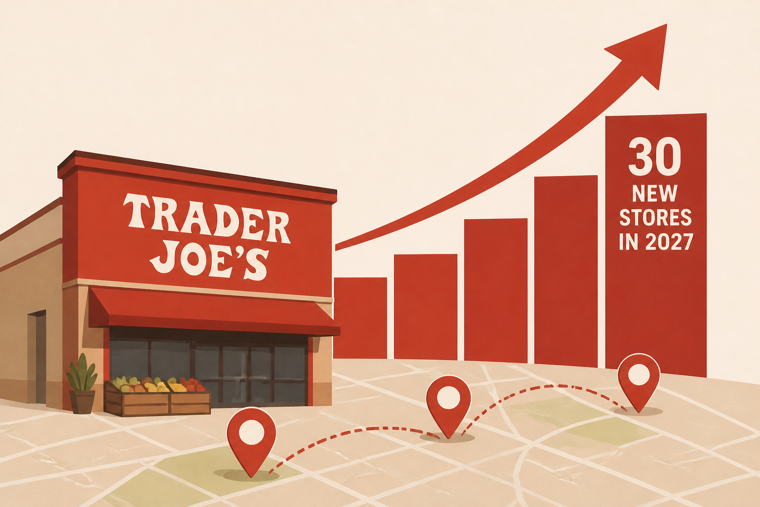 Trader Joe's announces new stores amid plans to open 30 locations in 2027