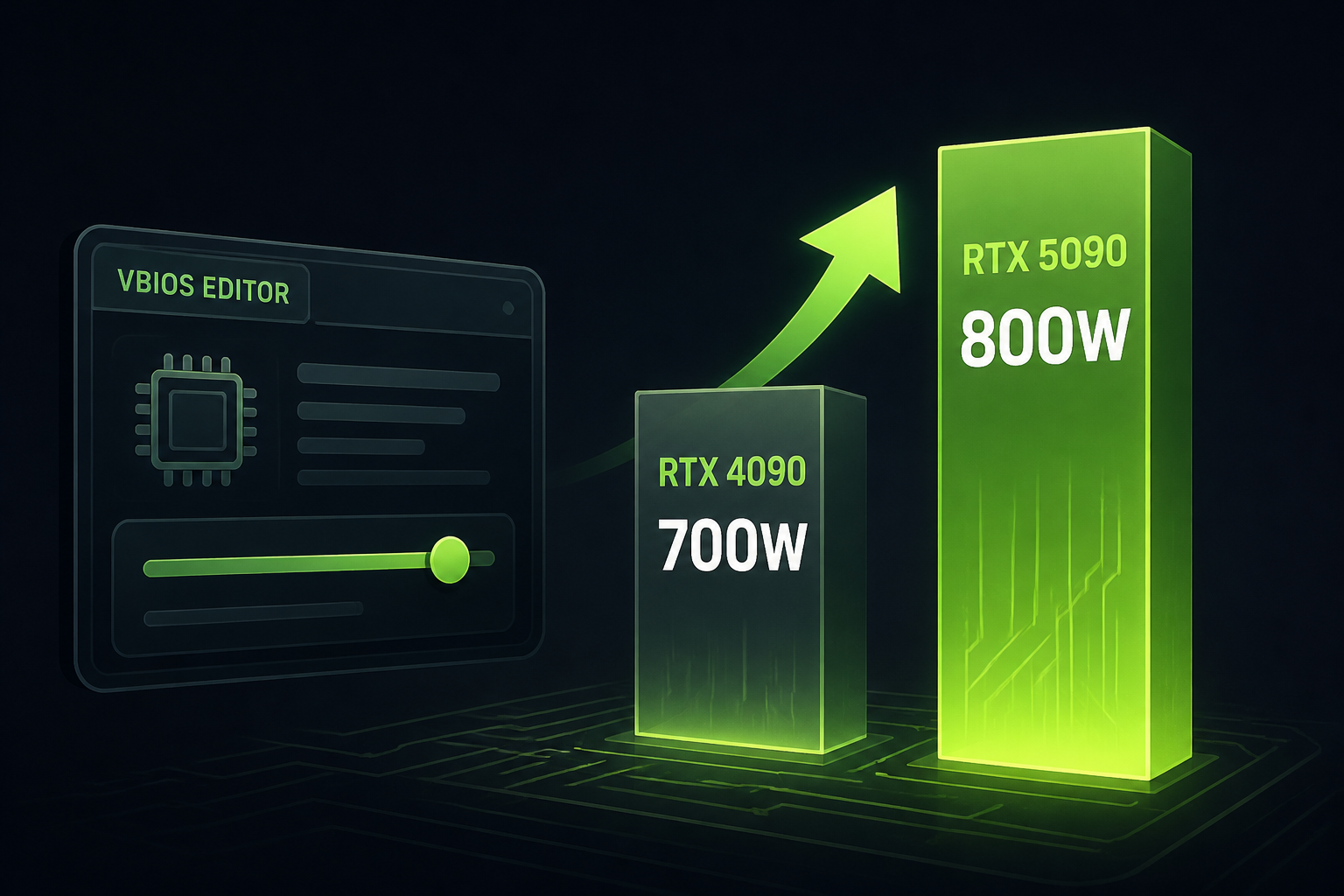 RTX 5090 Power Limit Jumps From 600W To 800W With A Custom VBIOS Editor, While The RTX 4090 Gets Pushed To 700W