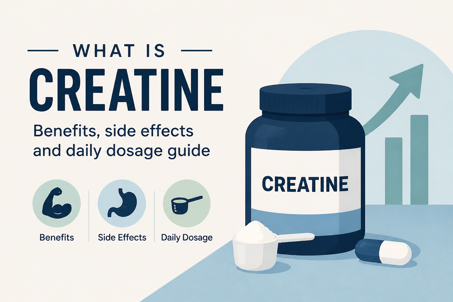 What is creatine? Benefits, side effects and daily dosage guide