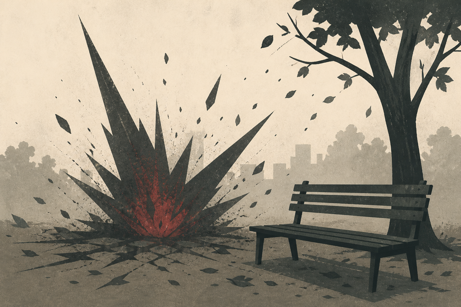 Russia Strikes Central Park in Kharkiv Region, Killing Three Civilians and Injuring 14
