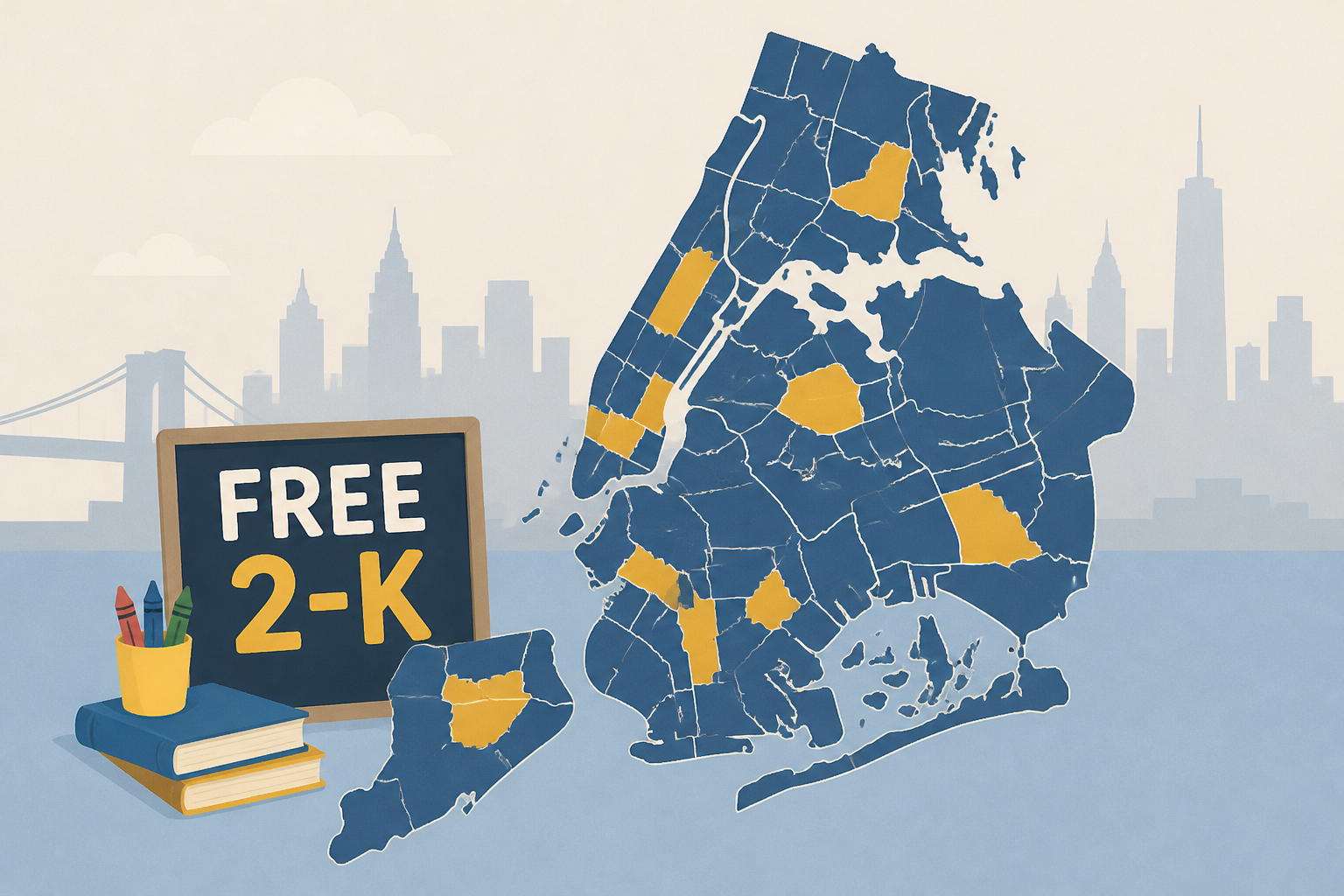 These are the NYC neighborhoods that will get free 2-K next fall