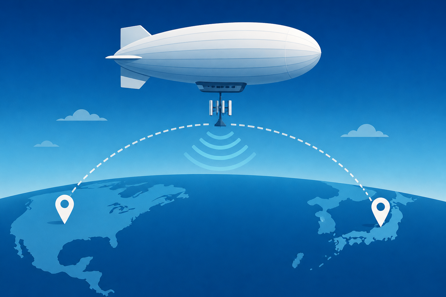 Stratospheric airship flew from US to Japan to test sky cell tower concept