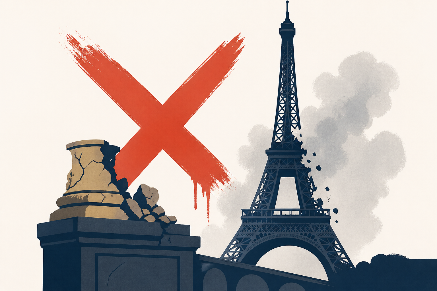 In pictures: French landmarks damaged and destroyed by violent protesters