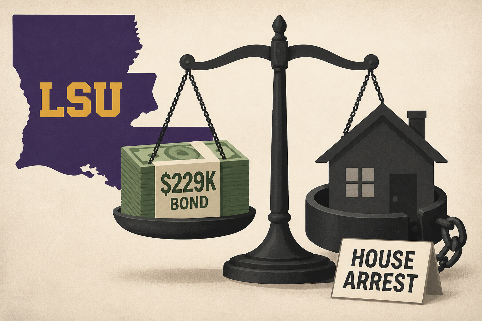 Driver accused in deaths of LSU student, fiancé gets $229K bond, house arrest