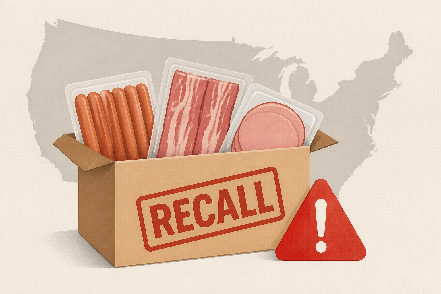 Nearly 1.6M pounds of hot dogs, bacon and other meats recalled nationwide