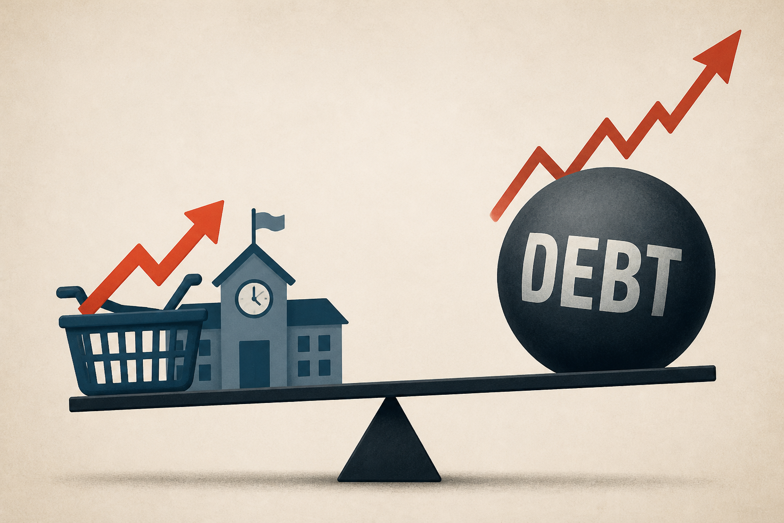 France’s riots over prices and schools come as debt hits a record. The U.S. has the same problems,