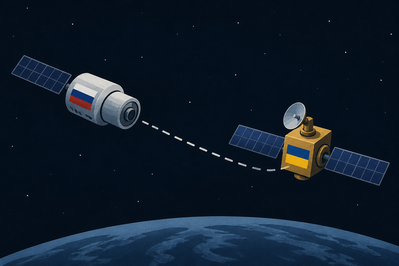 Russian spacecraft maneuvers in "extreme proximity" to satellite used by Ukraine