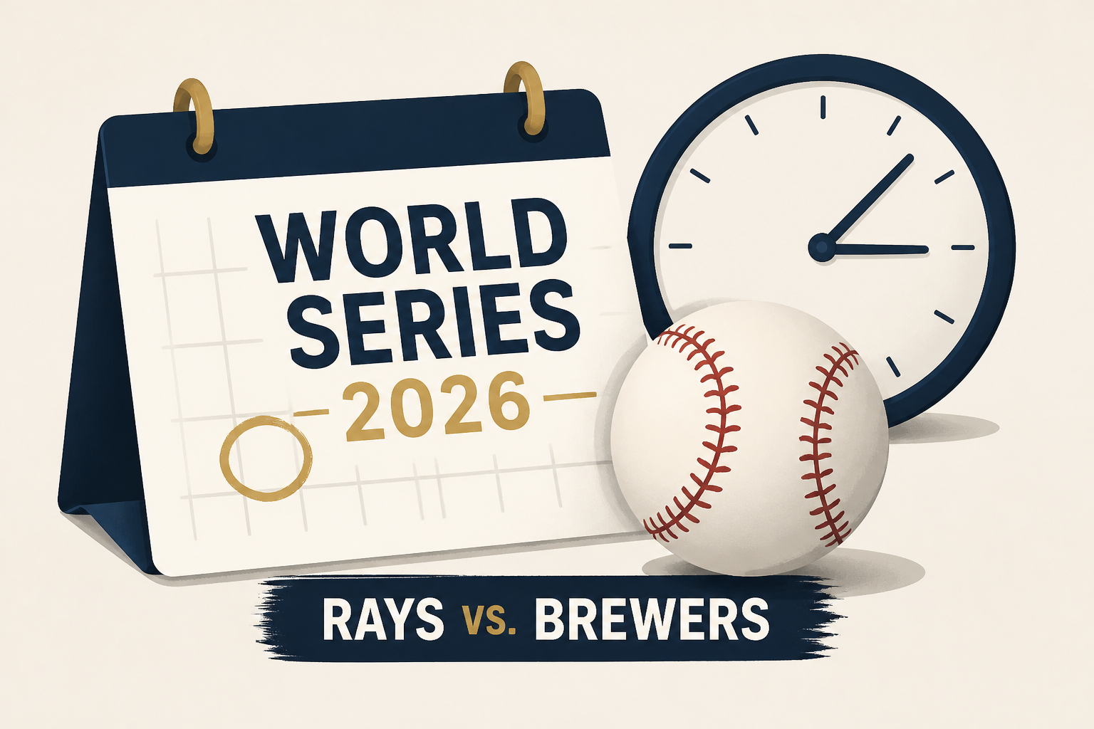 World Series 2026: Schedule, broadcast and start times for Rays vs. Brewers