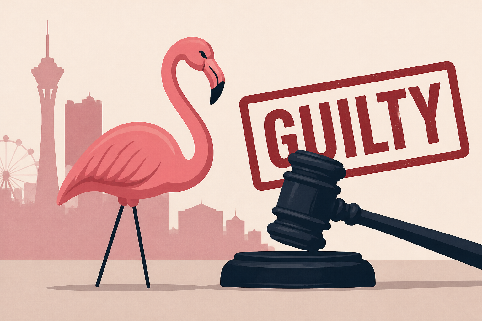 Man accused of stealing Las Vegas flamingo found guilty