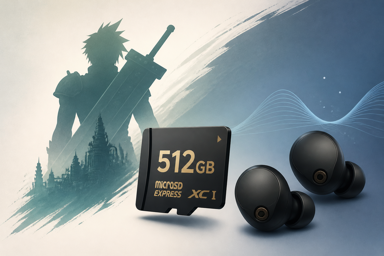 Final Fantasy VII Rebirth, 512GB Samsung MicroSD Express Card, and Sony WF-1000XM6 Earbuds
