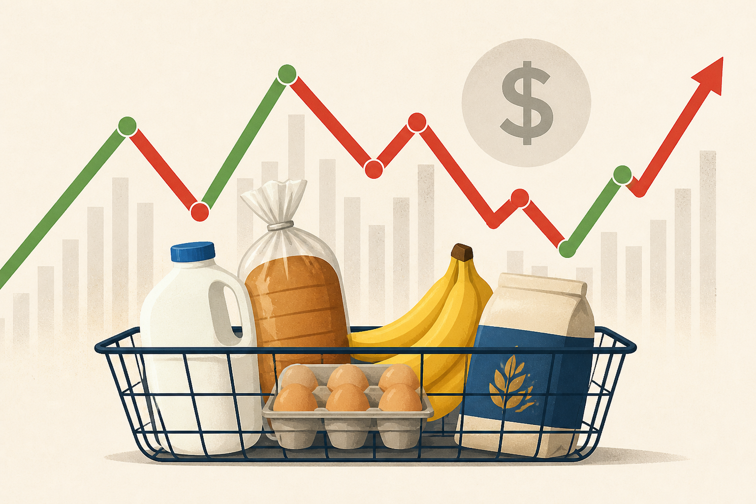 What's behind the price swings of 5 common groceries : NPR