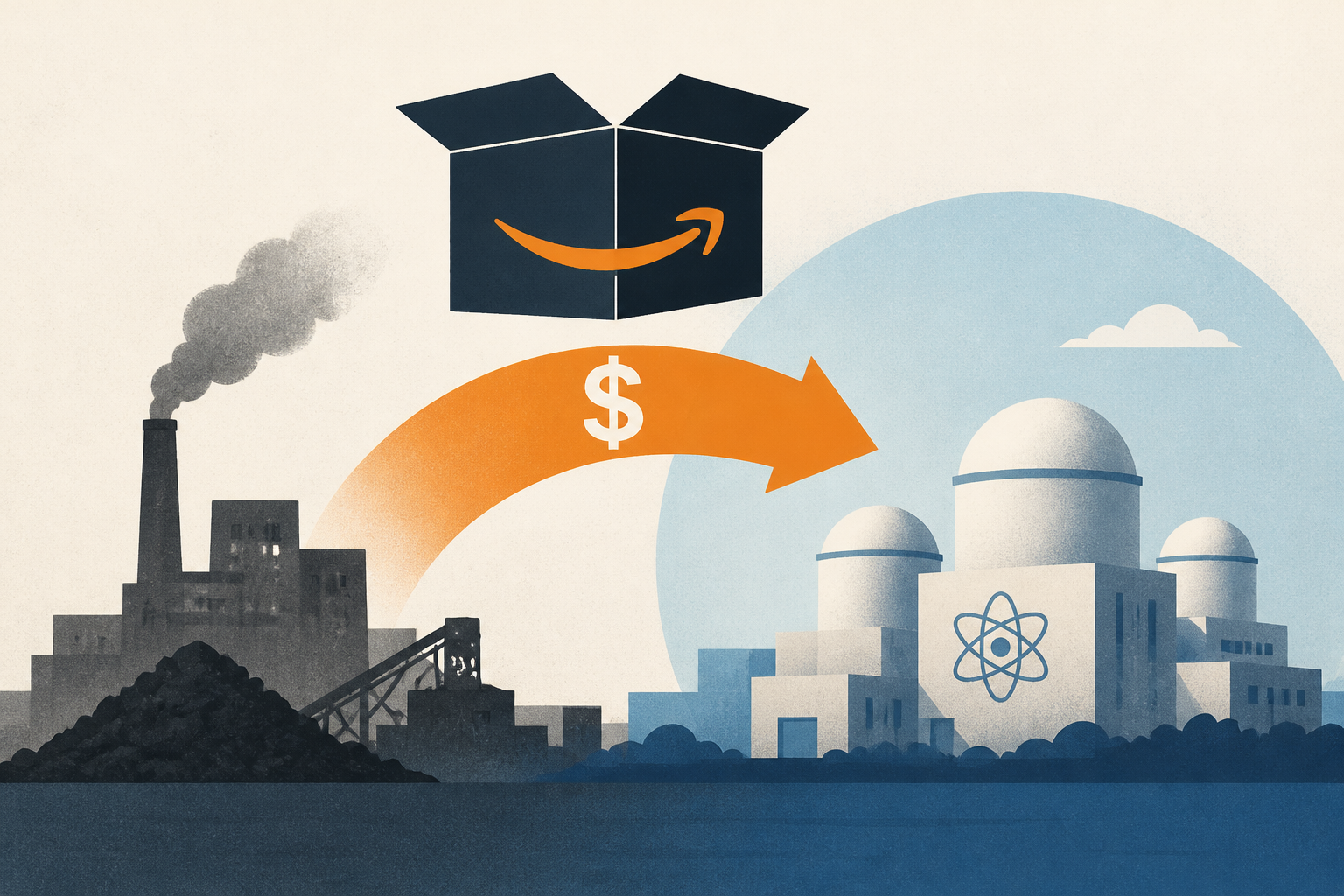 Amazon to fund 12 small nuclear reactors at former Indiana coal plant