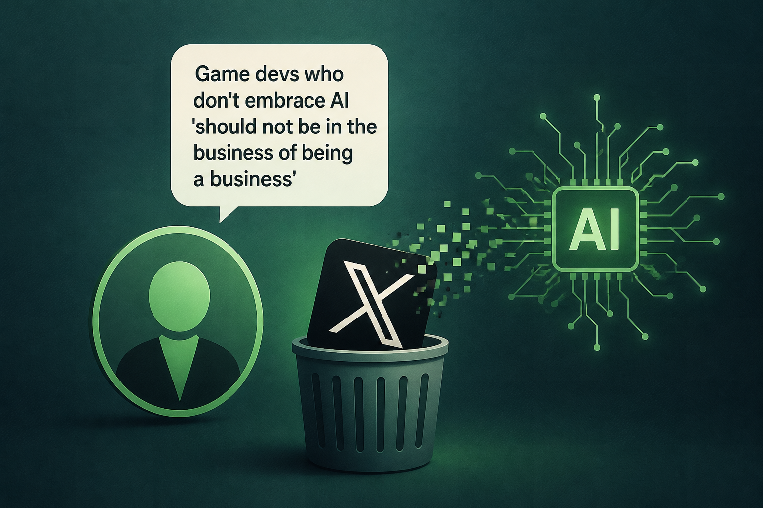Xbox biz guy deletes his X account less than 24 hours after saying game devs who don't embrace AI 'should not be in the business of being a business'