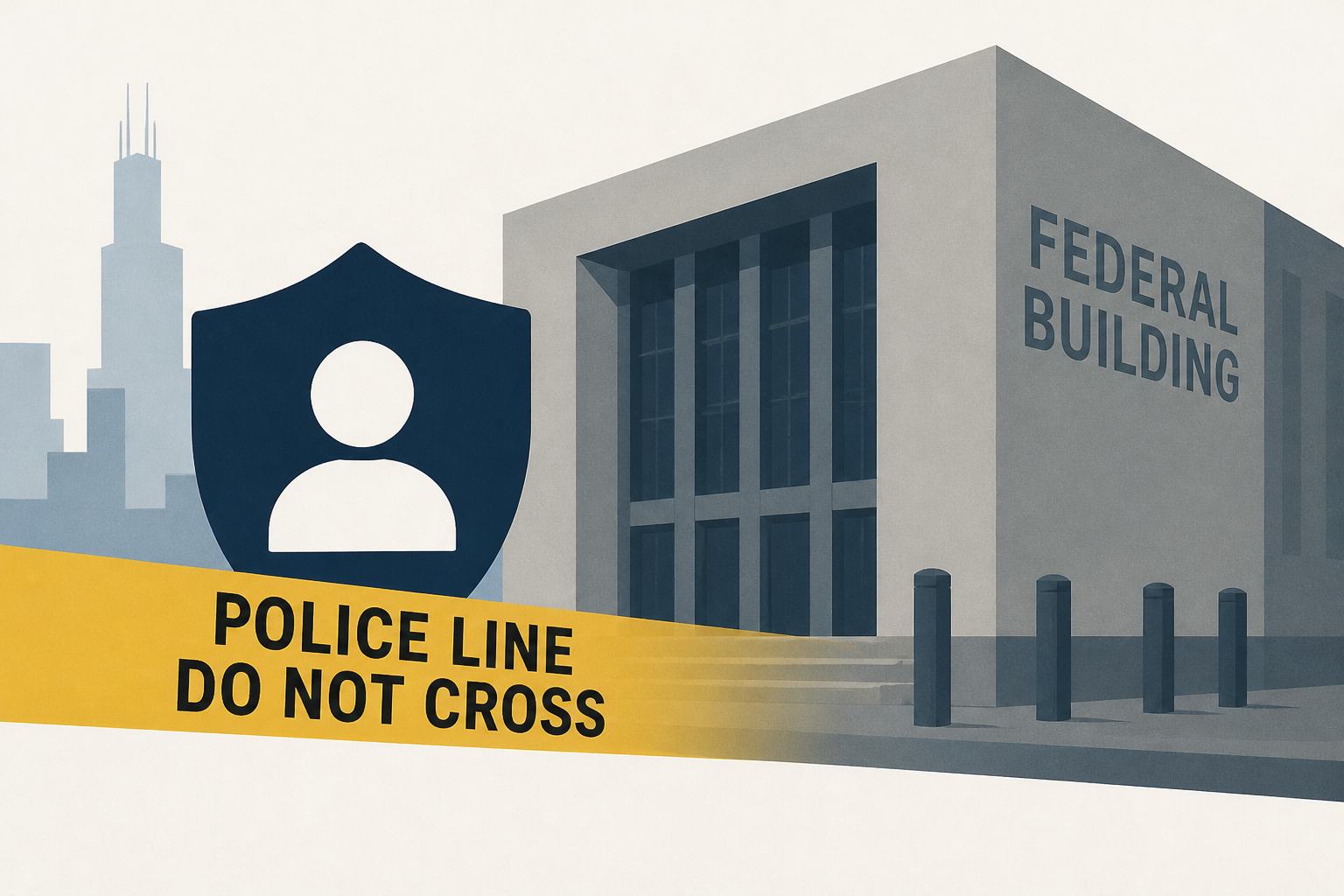 1 in custody after shots fired outside Chicago Federal Building, DHS says
