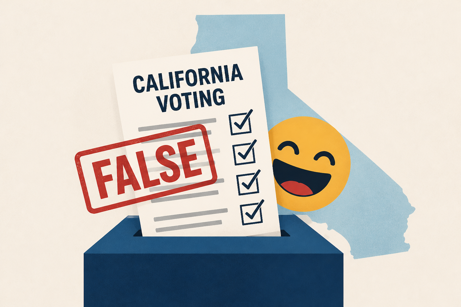 Trump's attack on California voting is false, and a bit funny
