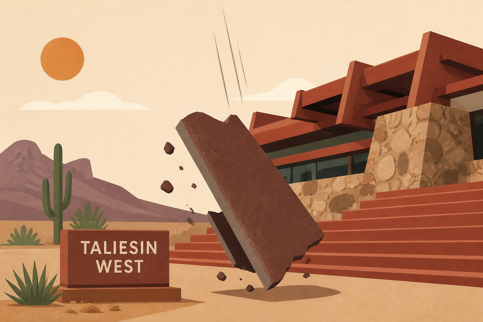 Taliesin West visitor killed by roofing material in Arizona