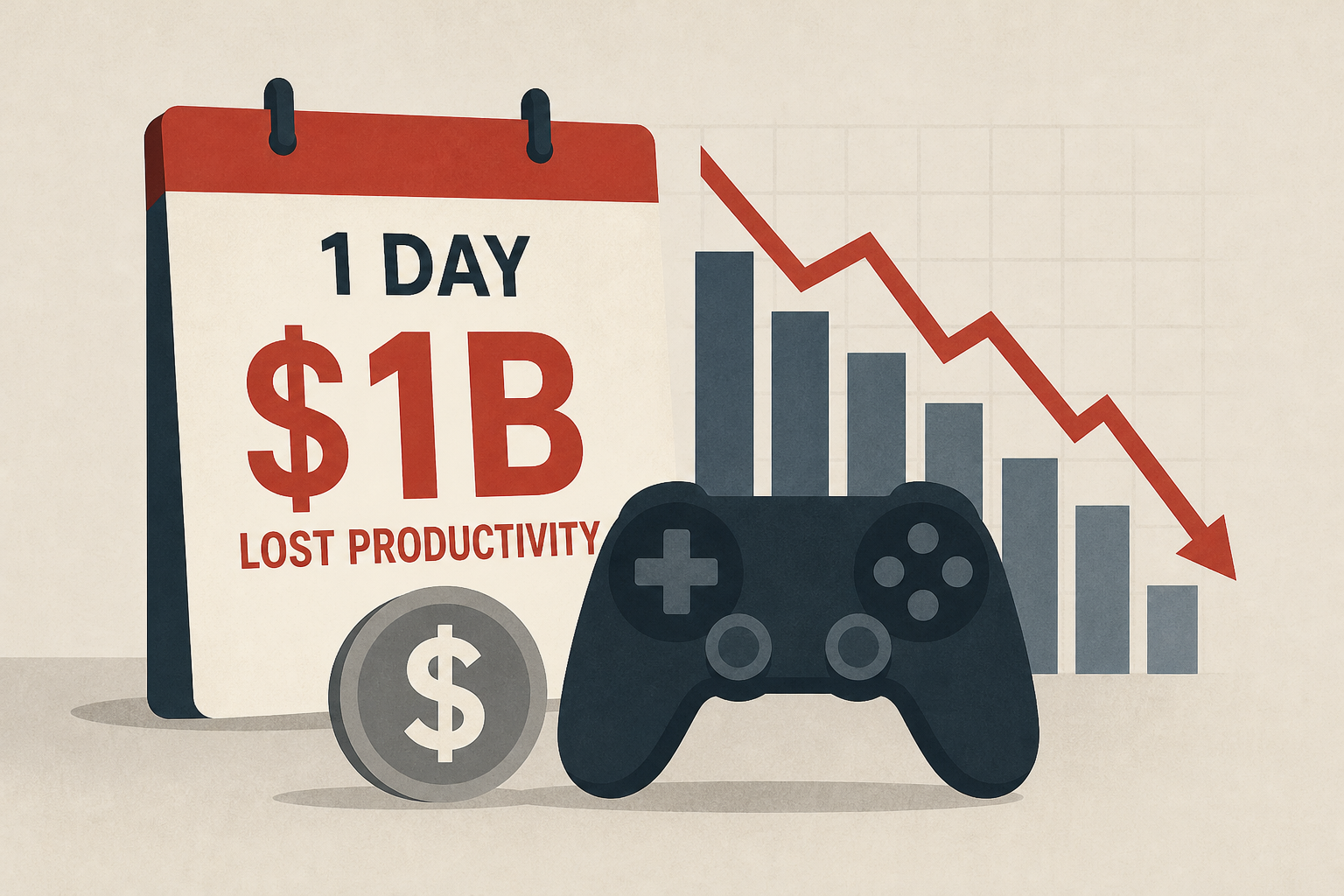 Video game's release could cost US economy $1B in lost productivity in just one day