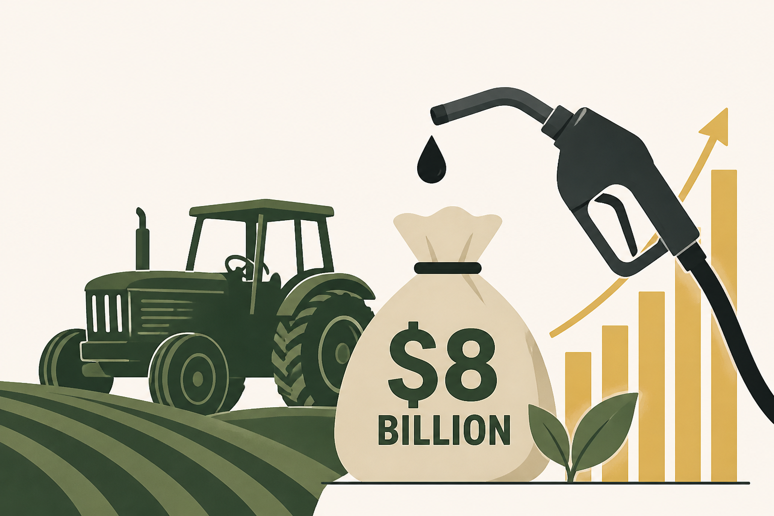 Trump pledges $8 billion in relief for farmers struggling with soaring diesel prices