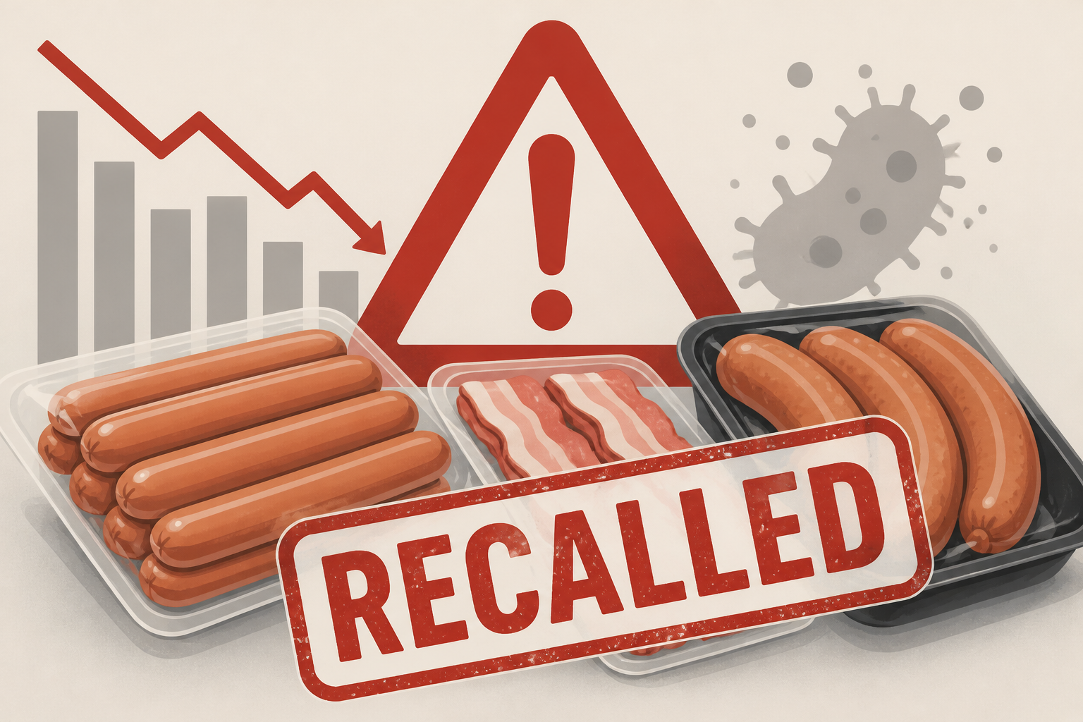 Hot dogs, bacon, and sausage among 1.5M pounds of recalled meat over serious health concerns