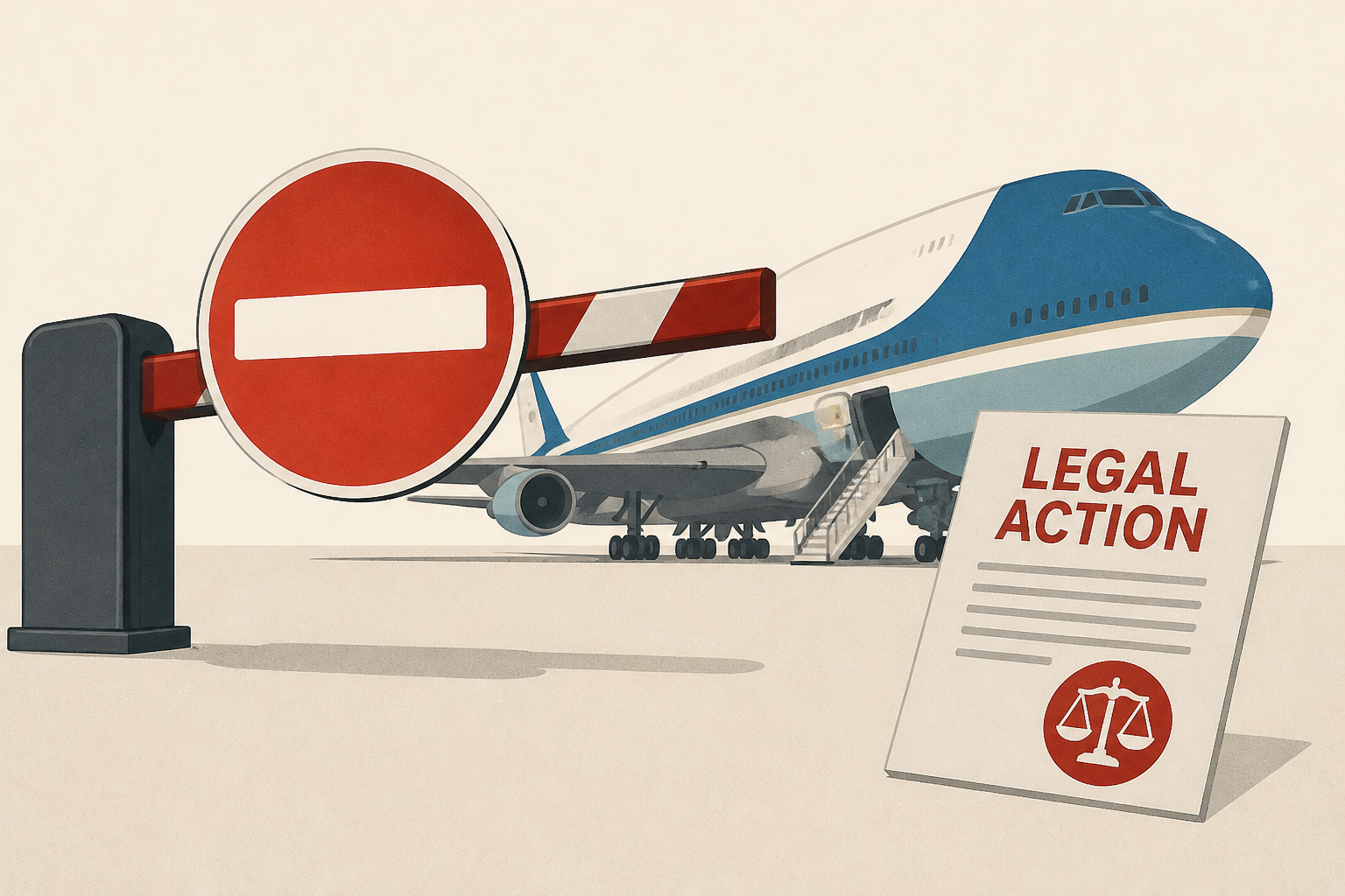 CNN warns Trump White House: Restore Air Force One access or face further legal action