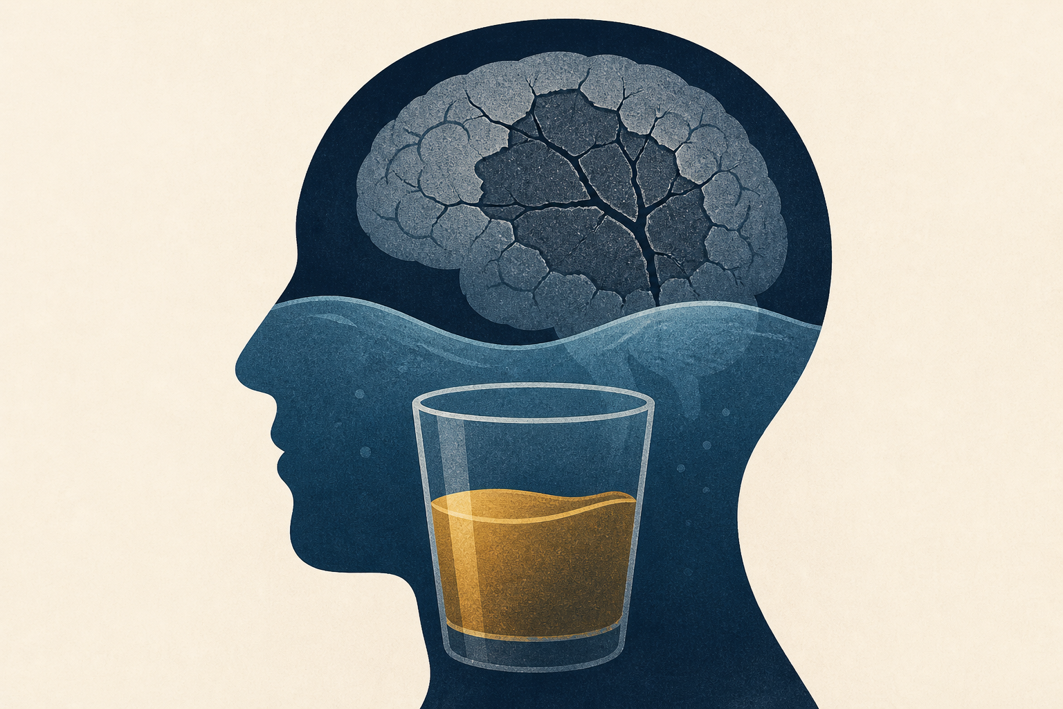How chronic drinking masks the brain's hidden scars from childhood trauma
