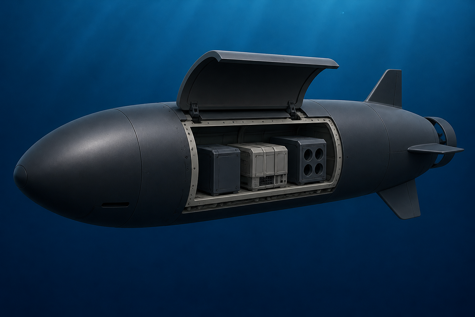 Ghost Shark Extra-Large Uncrewed Underwater Vehicles' Payload Bay Seen For First Time
