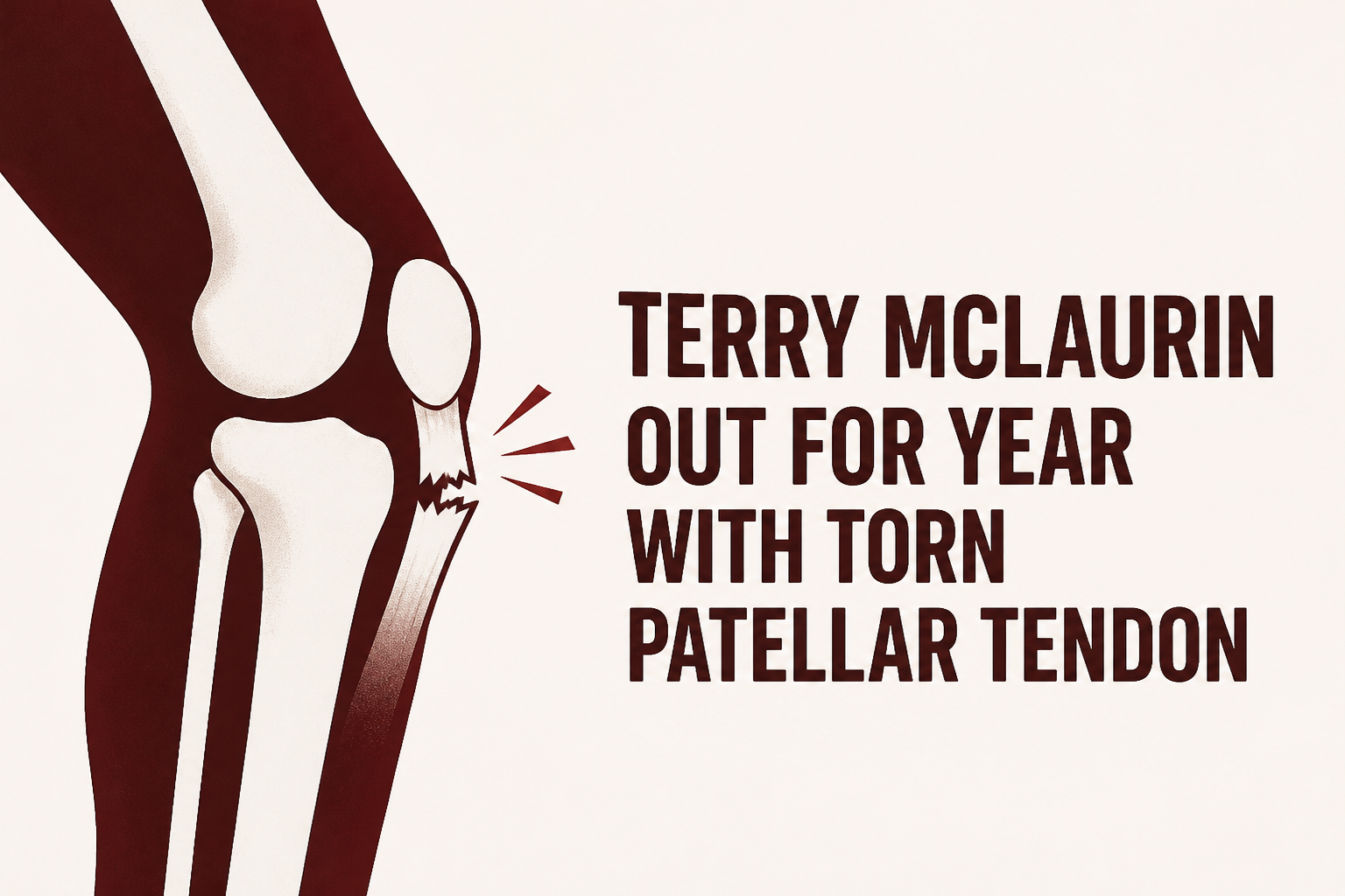 Terry McLaurin out for year with torn patellar tendon
