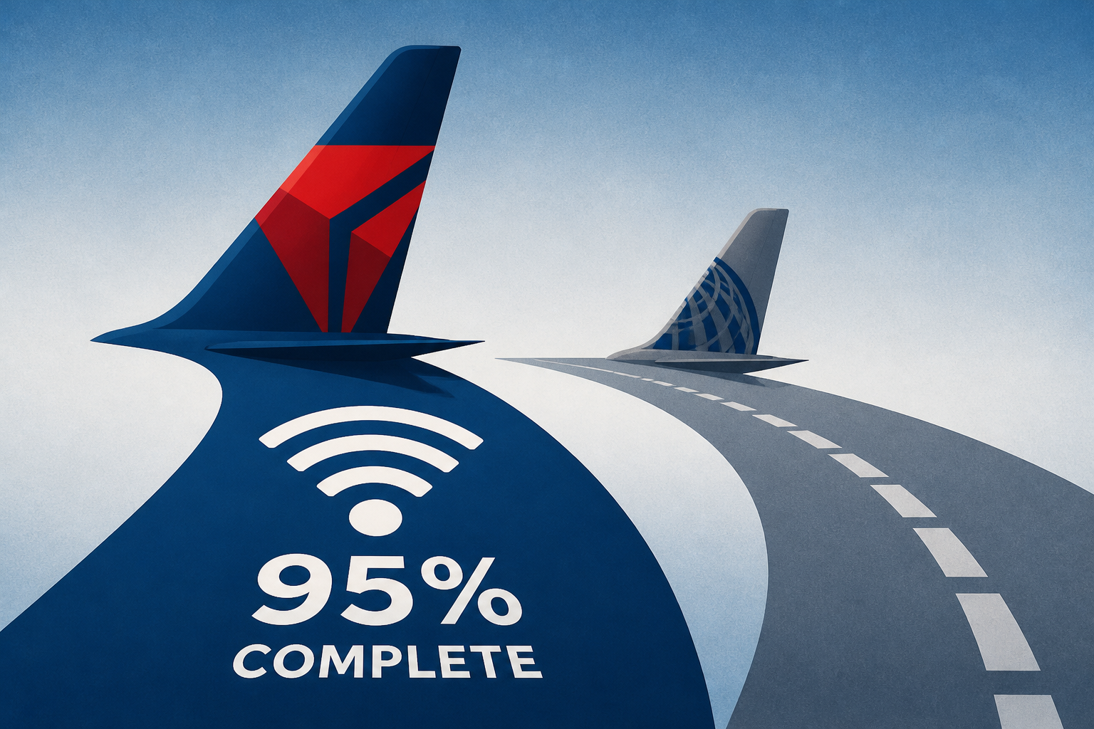 Delta's Free Wi-Fi Rollout Is 95% Complete, But Its Edge Over United Won't Last Long