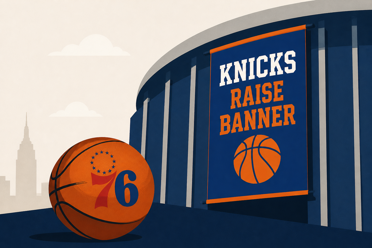 76ers bracing for 'tough' MSG atmosphere as Knicks raise banner