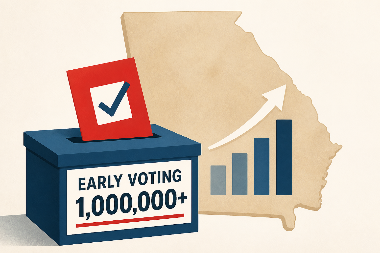 Georgia early voting tops 1 million. Here’s what the numbers tell us.