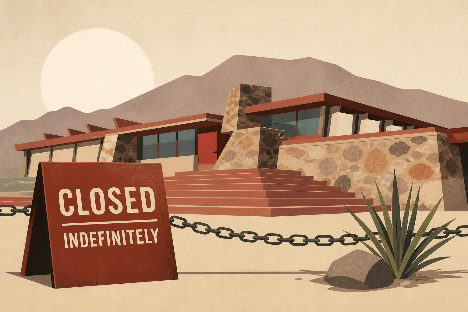 Frank Lloyd Wright’s Taliesin West closes indefinitely after death of a tourist