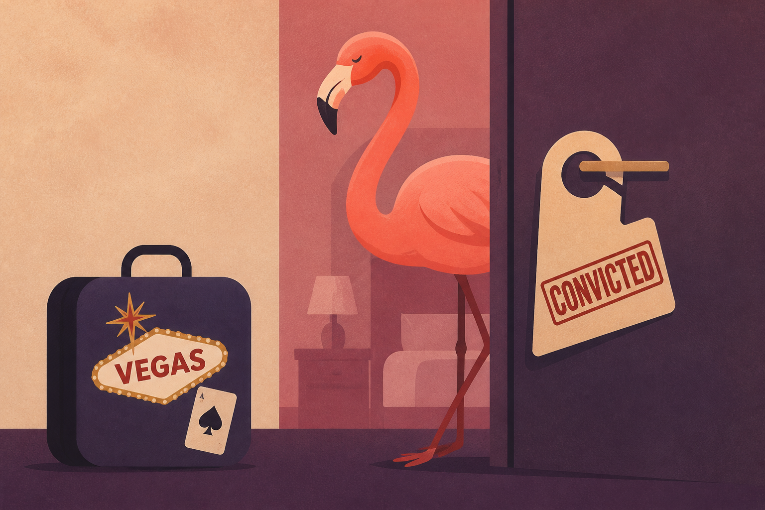 Man who took live flamingo to Vegas hotel room is convicted